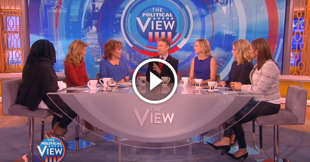 The Nuts At The View Want Full Auto Guns Banned, Rand Paul Says They Already Are — SMH