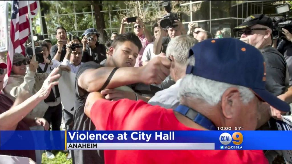 TRUMP PROTESTORS INJURE KIDS DURING ATTACK ON FRONTRUNNER