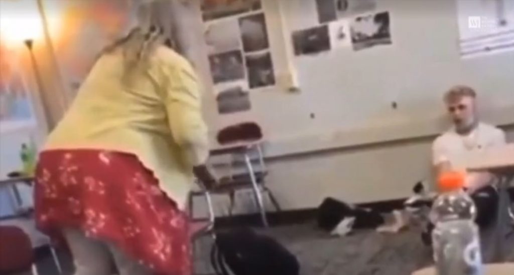 Nutjob Teacher Just Want Full Lib On Unmasked Student!